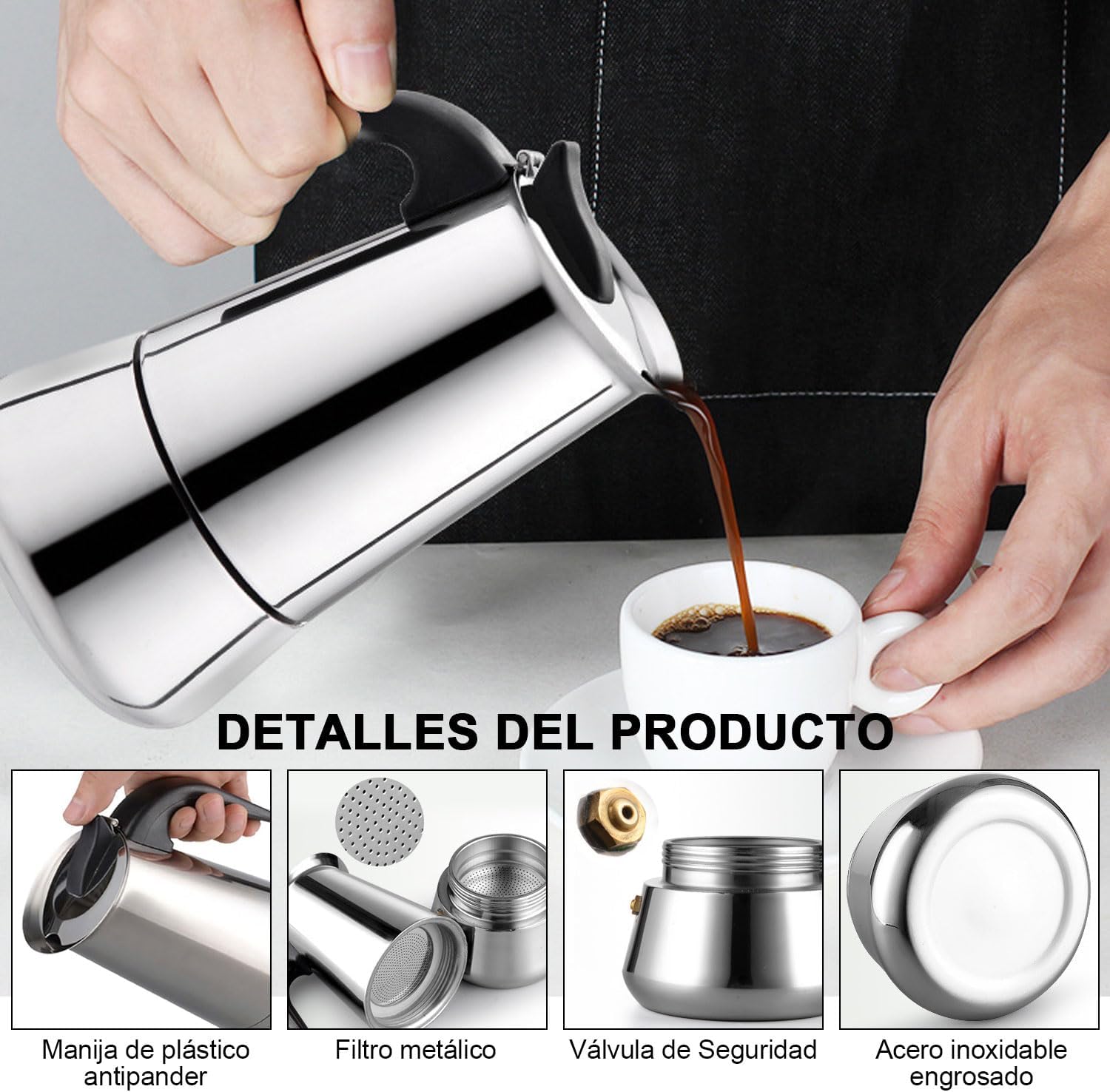 Cafetera Italiana Expresso 6 Tazas
