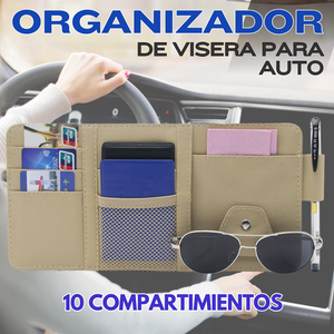 ORGANIZADOR DE VISERA PARA AUTO